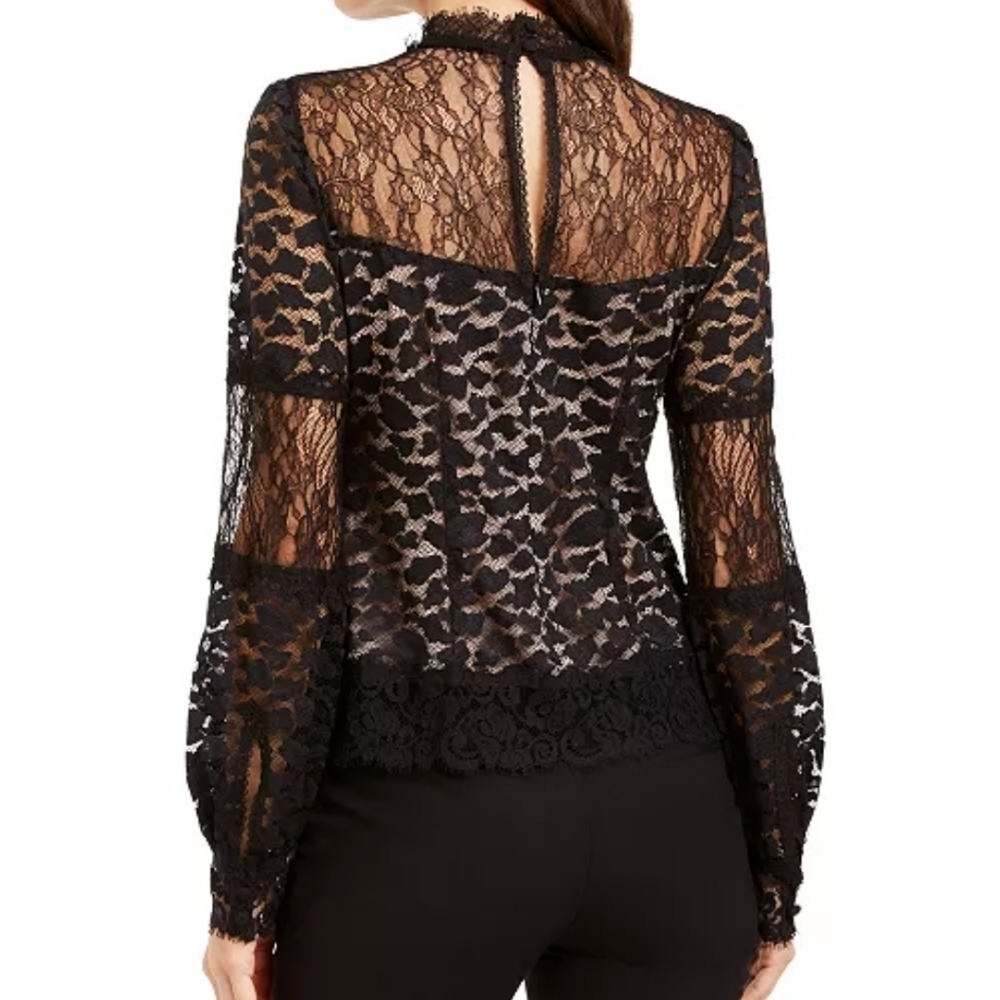 Nanette Lapore Leopard Lace Blouse MSRP $395 - Picture 2 of 3